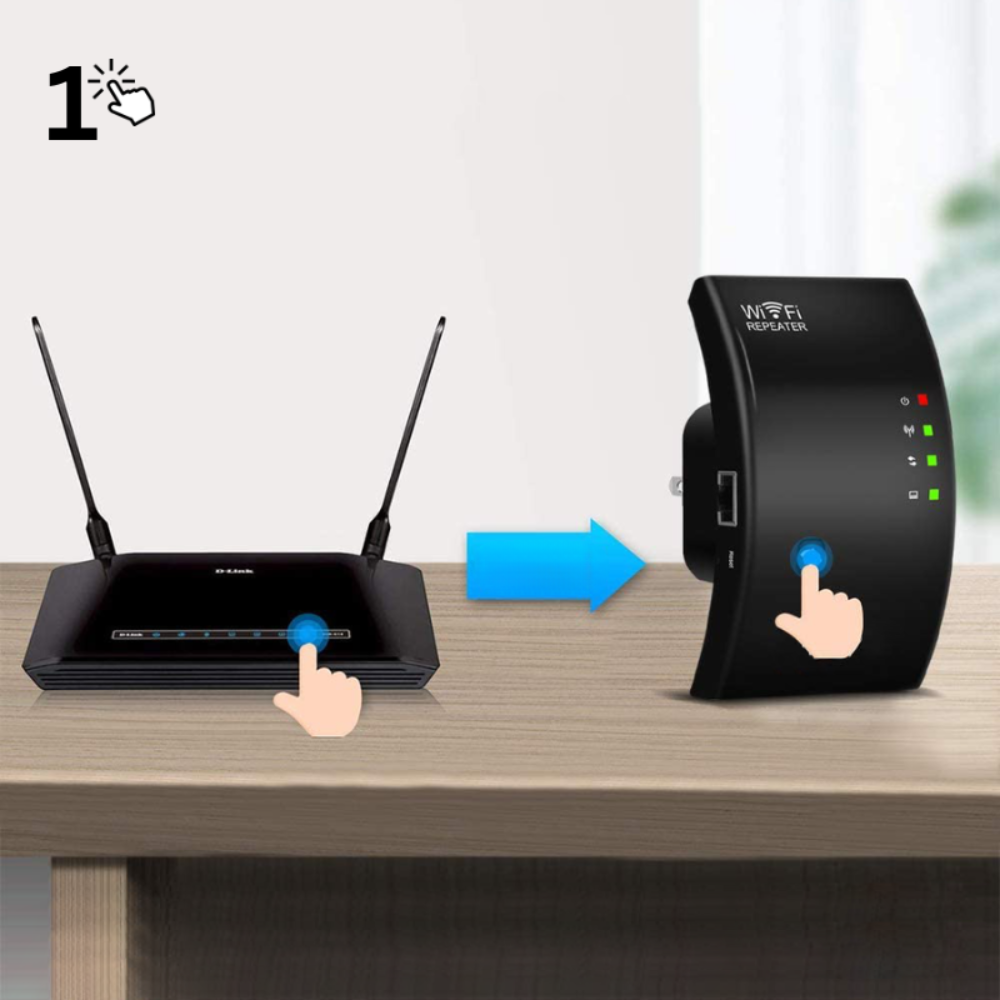 Wireless WiFi Extender with 300 Mbps Speed and 30m Range