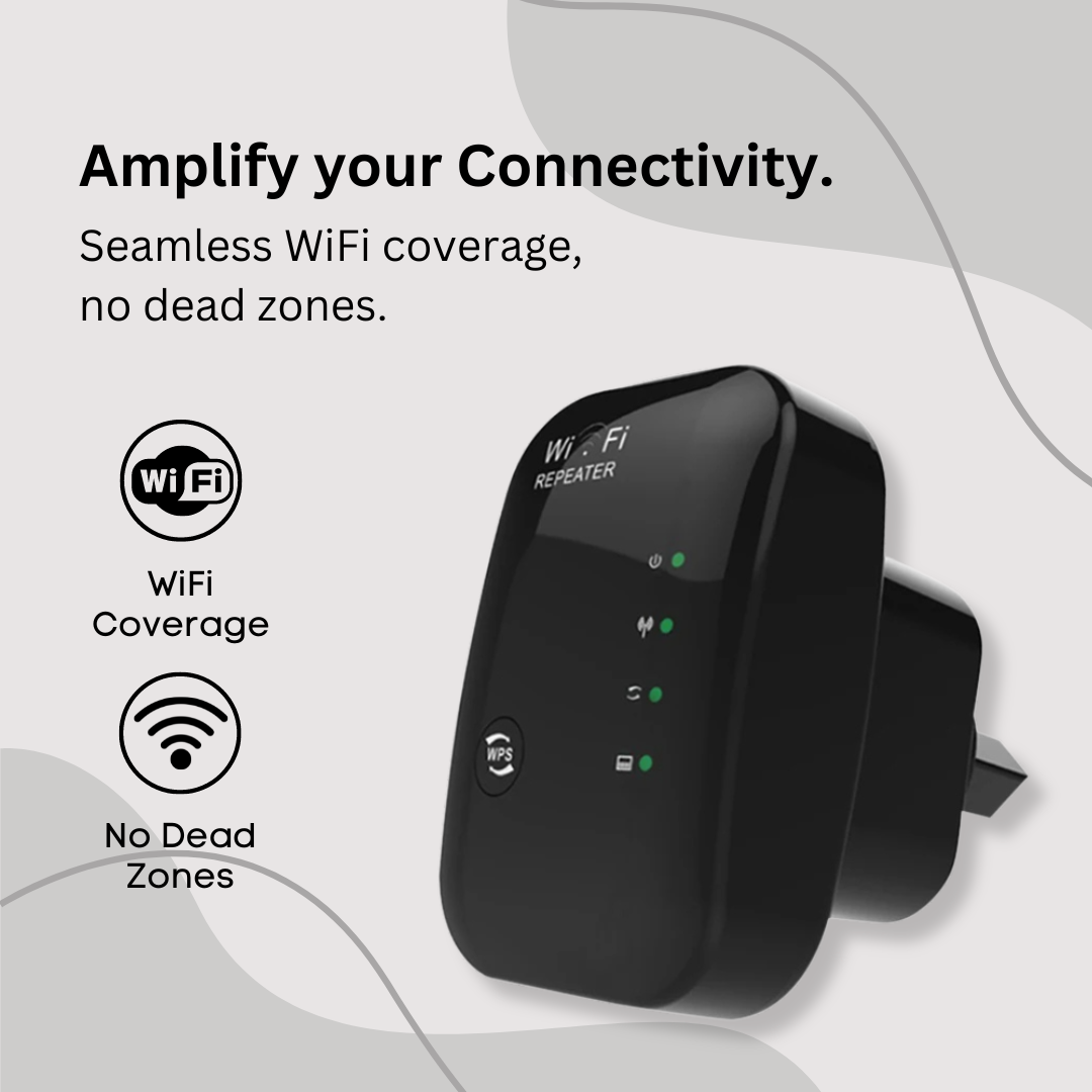 WiFi Repeater with Dual-Band Technology for Stronger Signal