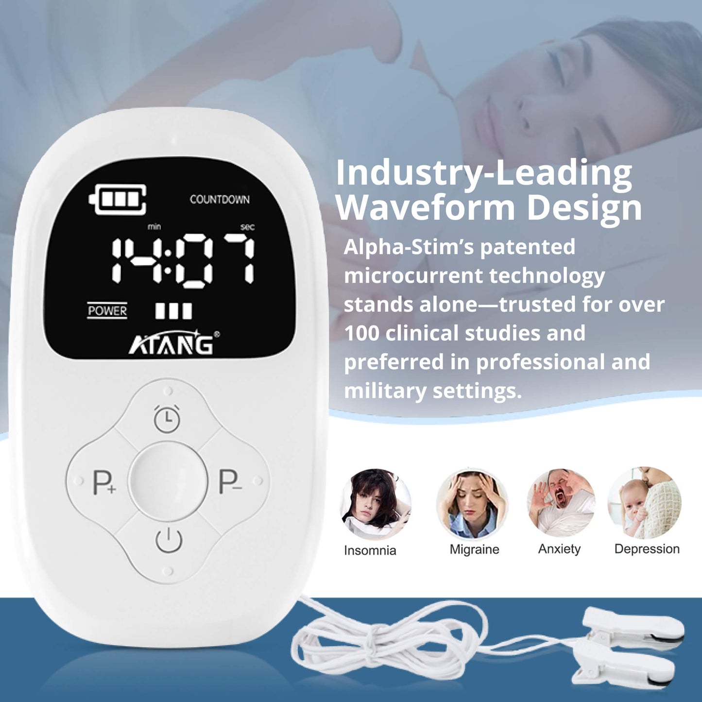 Cranial Electrotherapy Stress Relief Device