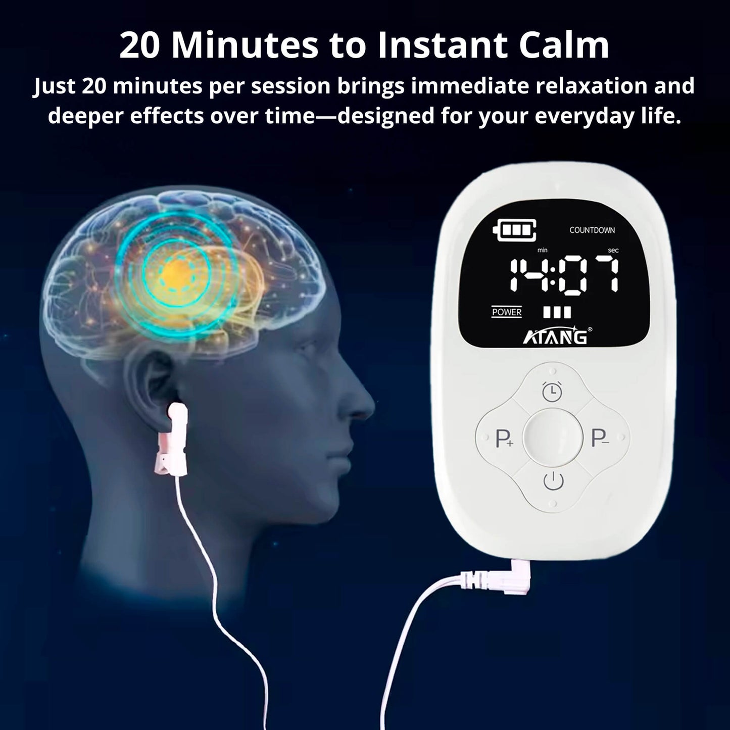 Cranial Electrotherapy Stress Relief Device