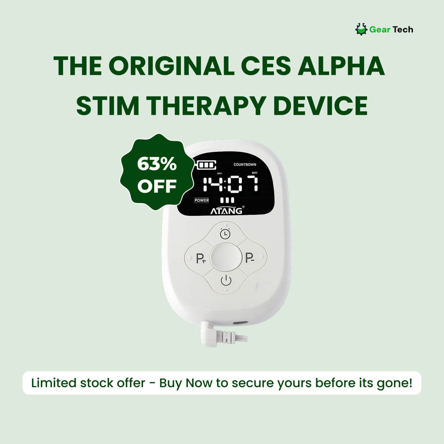Cranial Electrotherapy Stress Relief Device