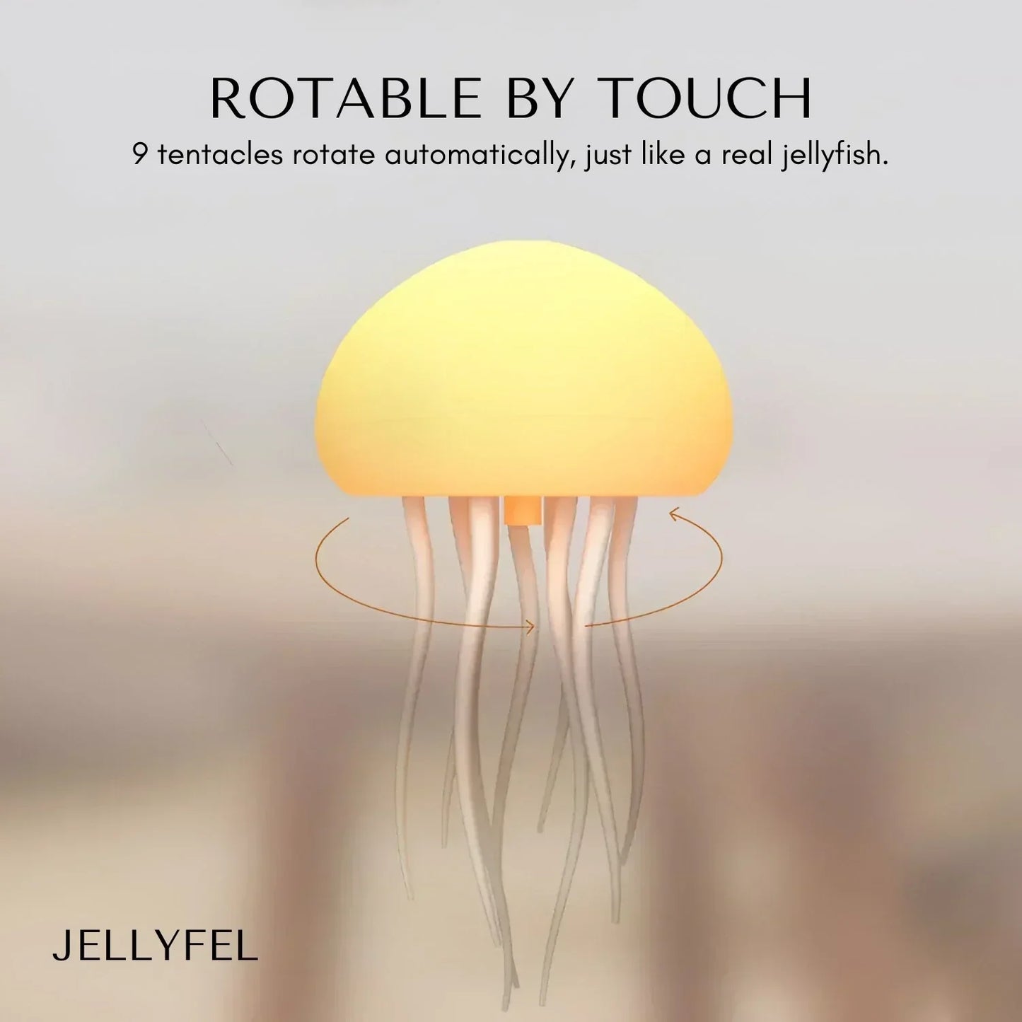 Smart Color-Changing LED Jellyfish Lamp with Remote Control