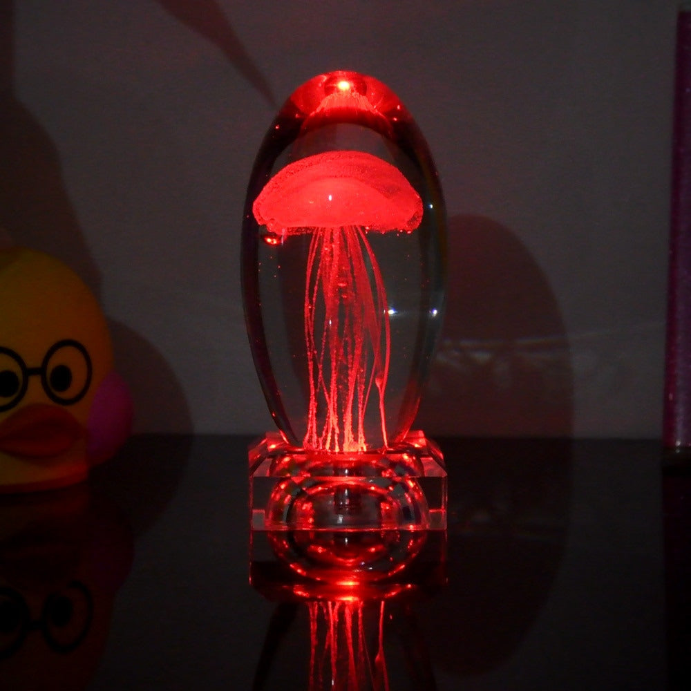 Color-Changing Jellyfish Crystal Night Light