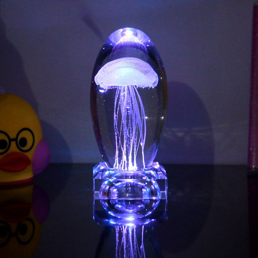 Color-Changing Jellyfish Crystal Night Light