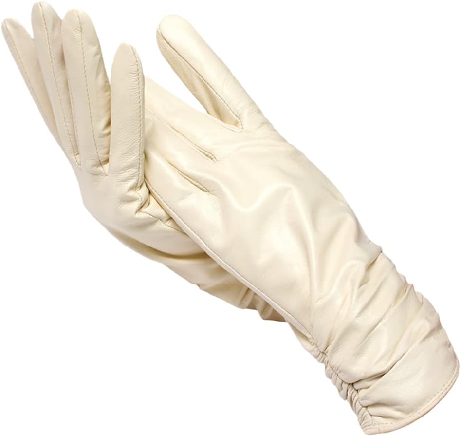 Genuine Leather Winter Gloves with Wool Lining