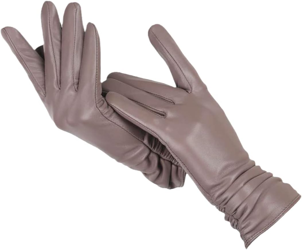 Genuine Leather Winter Gloves with Wool Lining