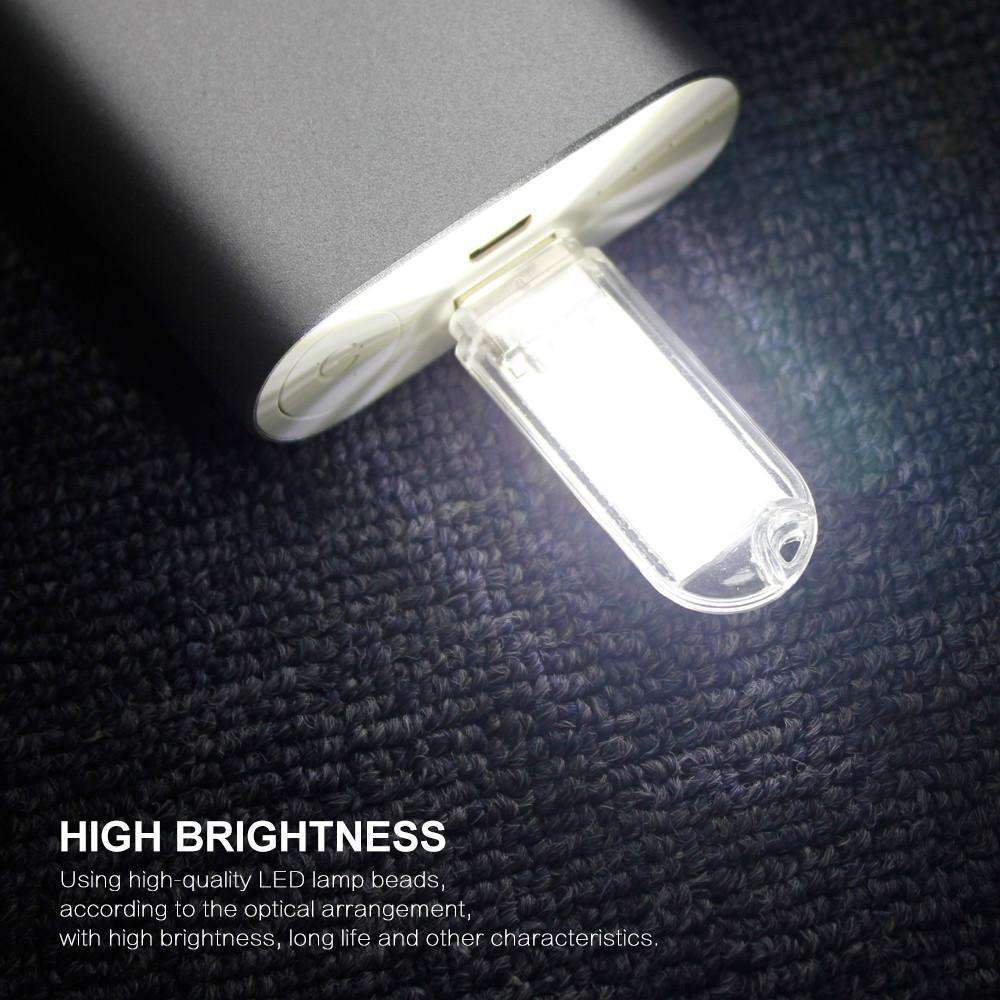 Mini USB LED Night Light - Cold White Portable Lamp