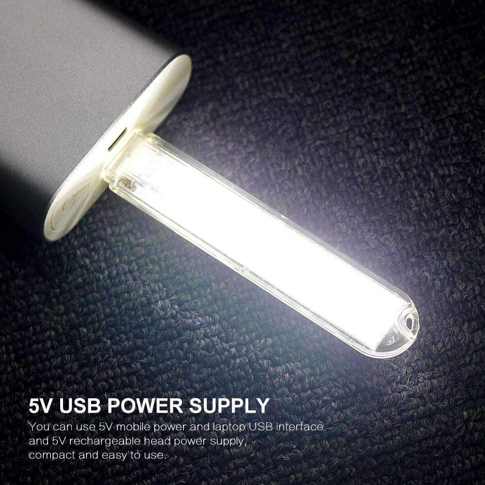 Mini USB LED Night Light - Cold White Portable Lamp
