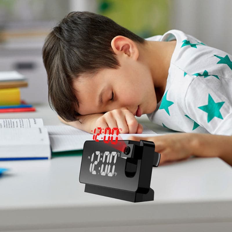 LED Projection Alarm Clock with Clear Time Display