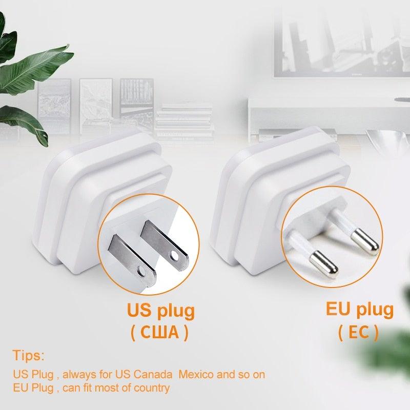 Mini Night Light with Light Sensor - 360-Degree Beam Angle, Adjustable Brightness