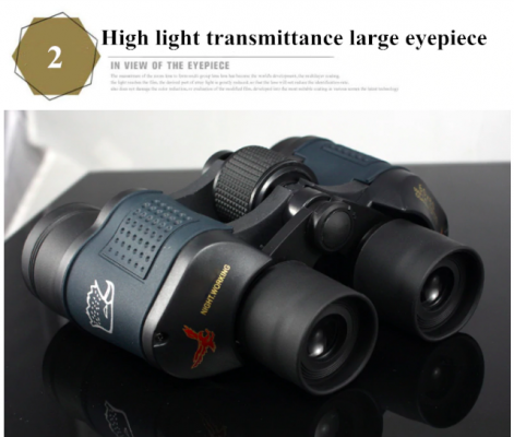 NightScope Binoculars with Enhanced Night Vision and 8X Magnification