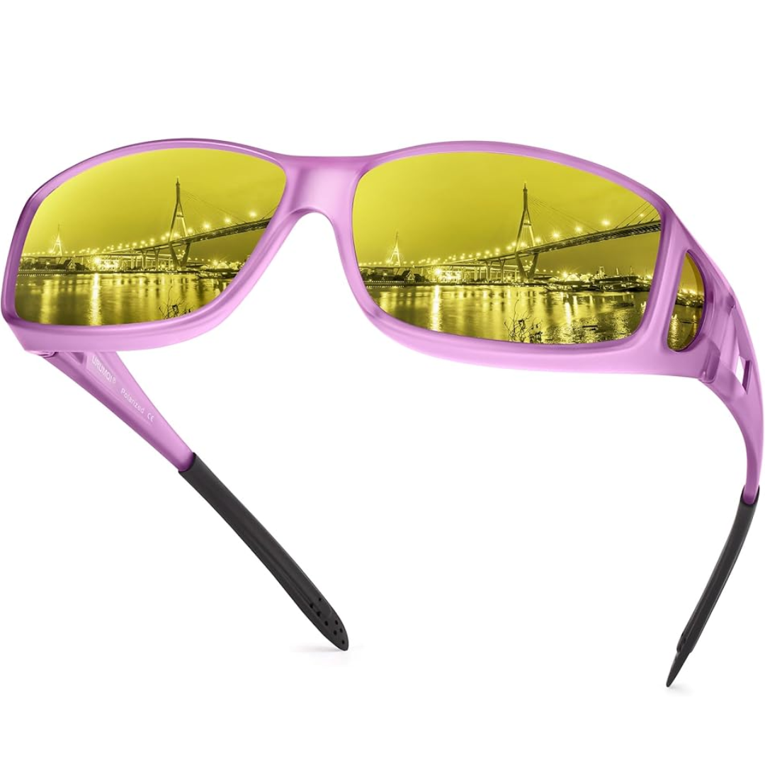 Polarized Night Driving Glasses with Anti-Glare Technology