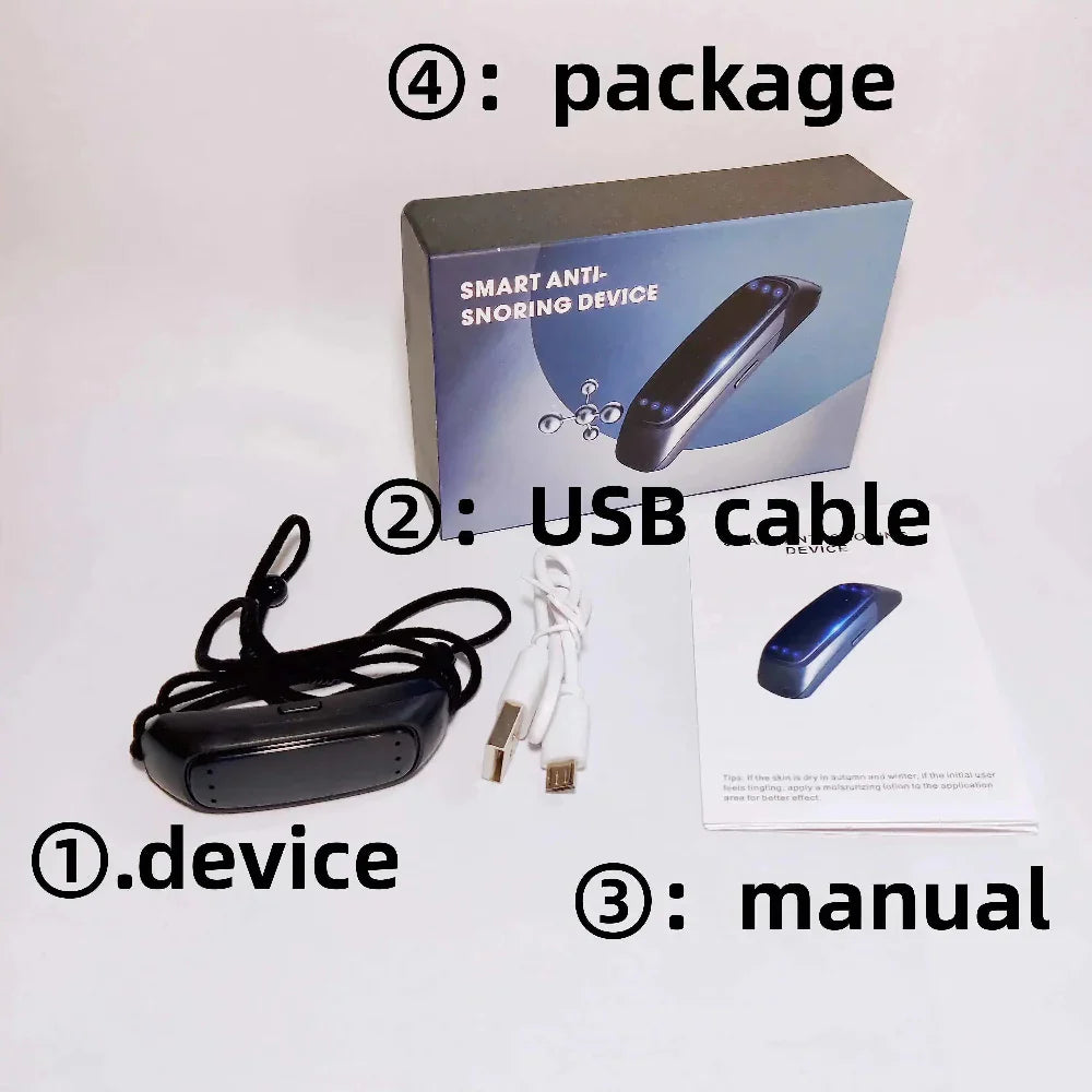 Anti-Snoring Device with Adjustable Intensity and Gentle Vibration