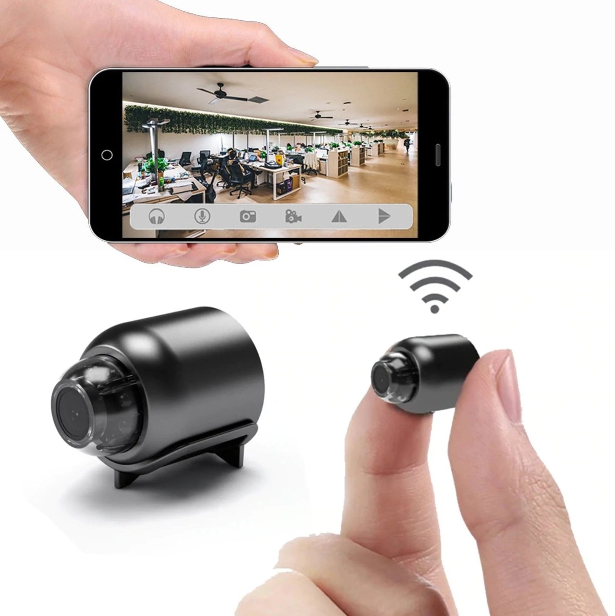 Small Wireless Night Vision Security Camera with Motion Detection