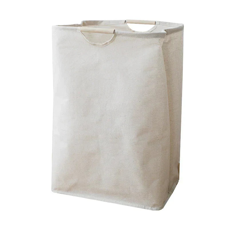 Foldable Japanese Style Cotton-Linen Storage Basket