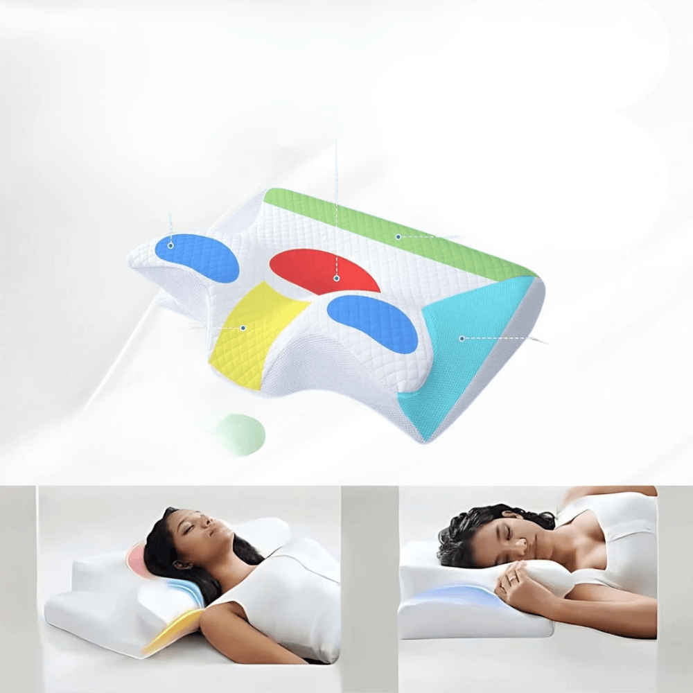 Ergonomic Memory Foam Pillow with Neck Support