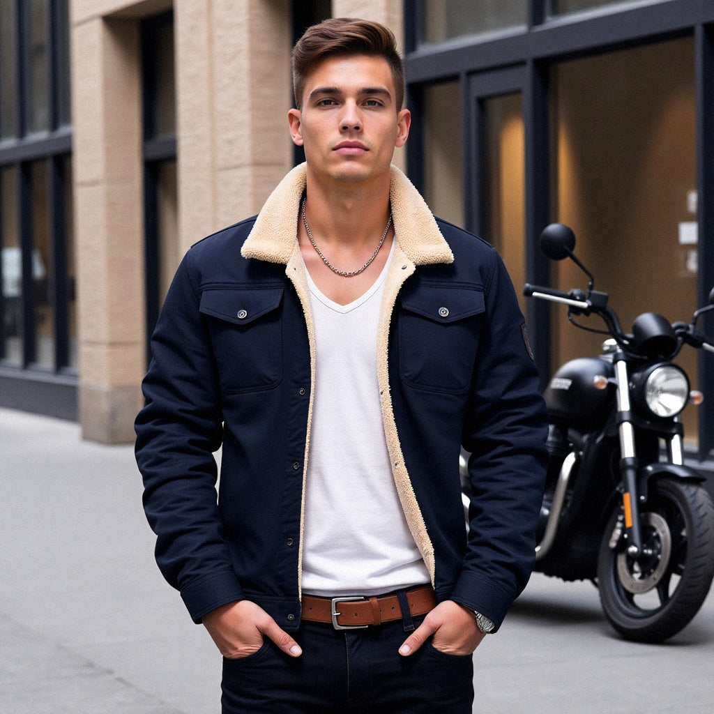 Modern Bomber Jacket for Men - Timeless Style and Perfect Fit