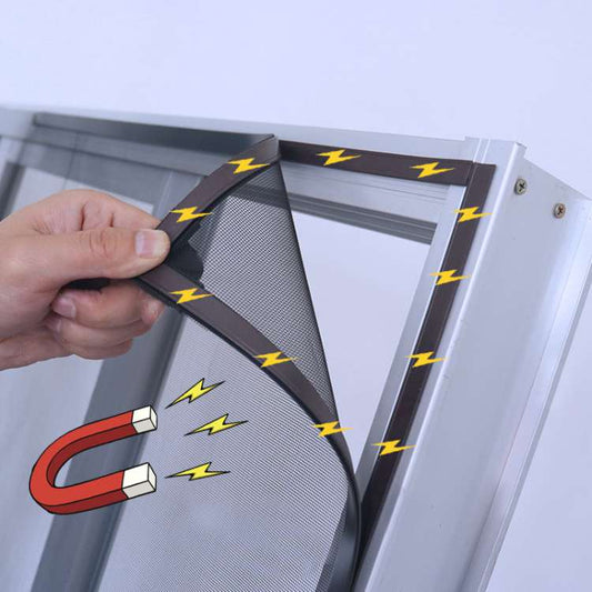 Magnetic Mosquito Net for Windows with Auto-Seal Technology