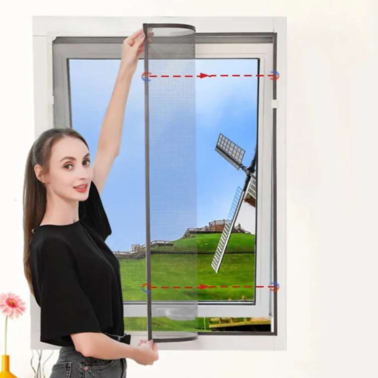 Magnetic Mosquito Net for Windows with Auto-Seal Technology