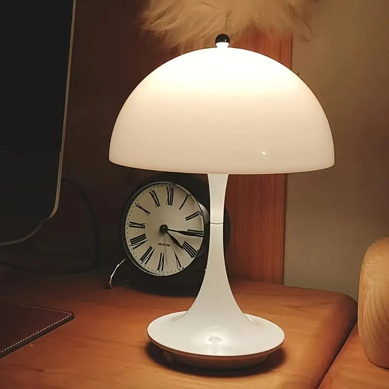Modern Mushroom Table Lamp - Wireless Rechargeable LED Light