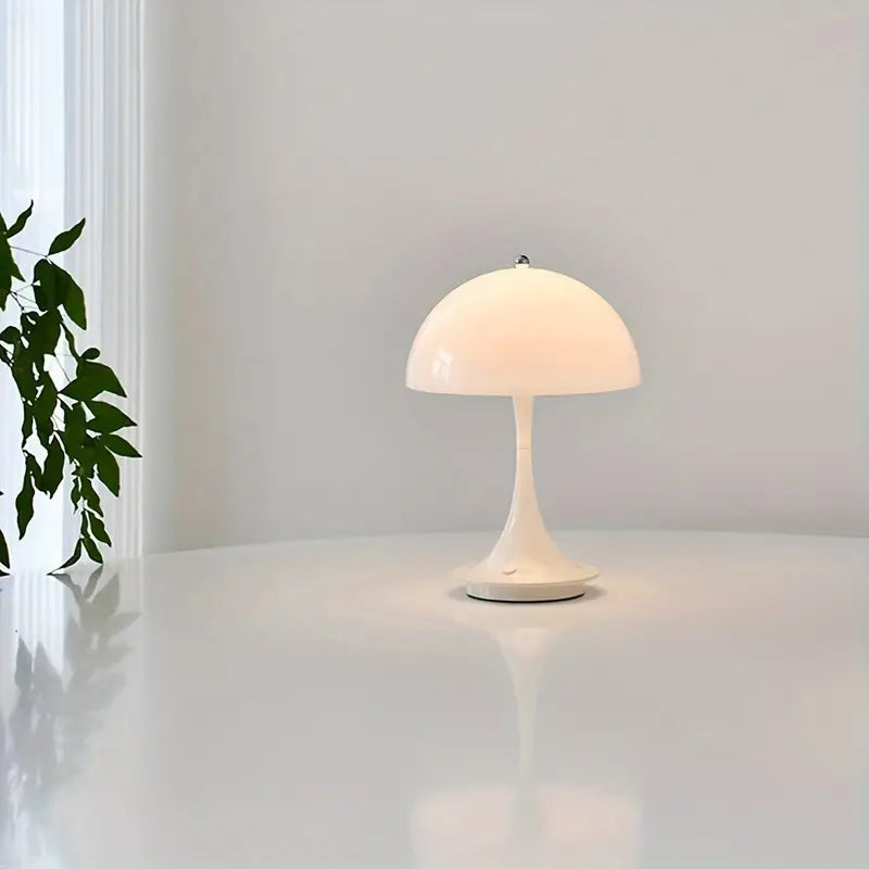 Modern Mushroom Table Lamp - Wireless Rechargeable LED Light