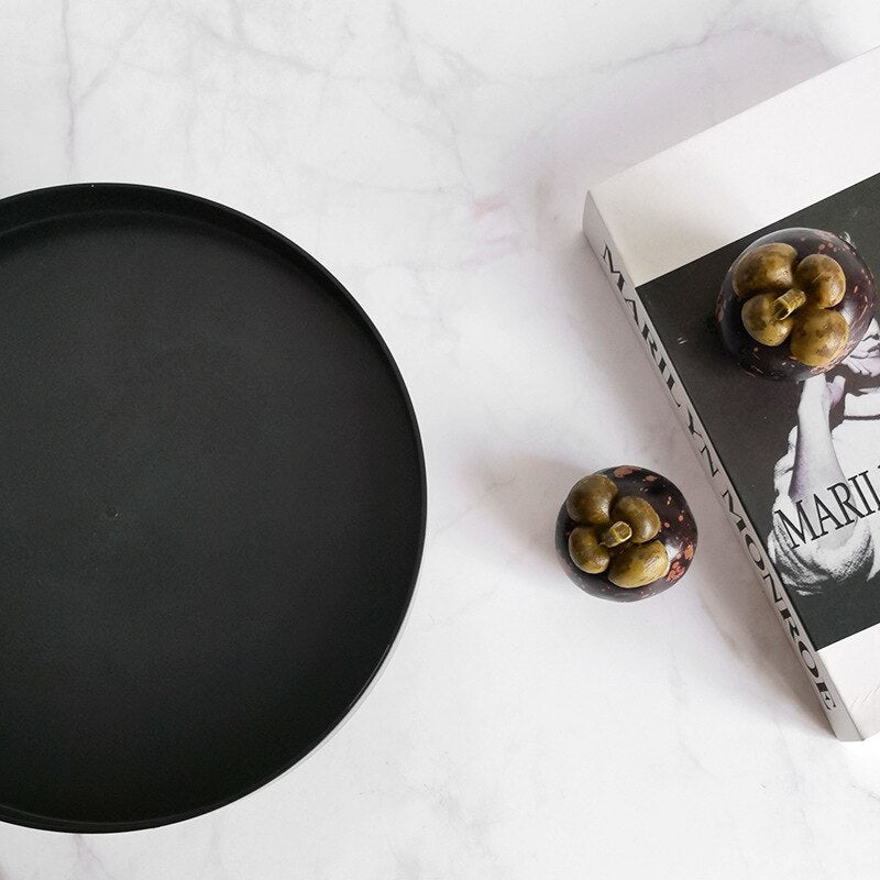 Round Acrylic Storage Tray - Stylish Home Organizer