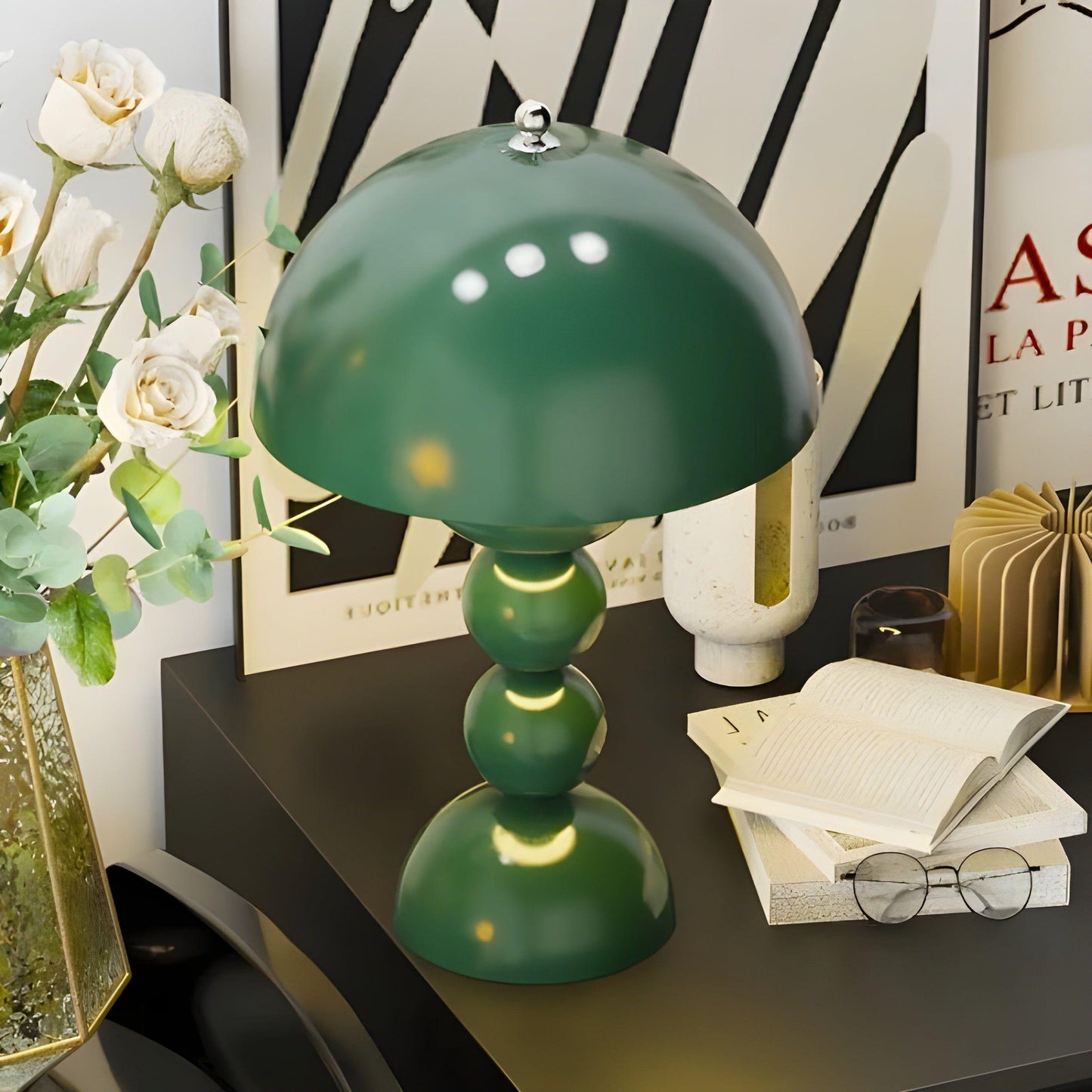 Dimmable Scandinavian LED Table Lamp with Adjustable Brightness