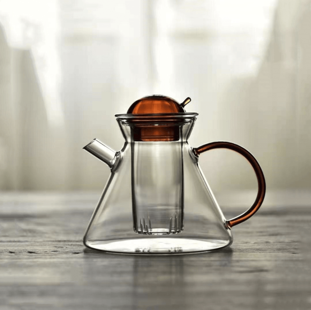 Nordic Heat-Resistant Glass Teapot and Cup Set