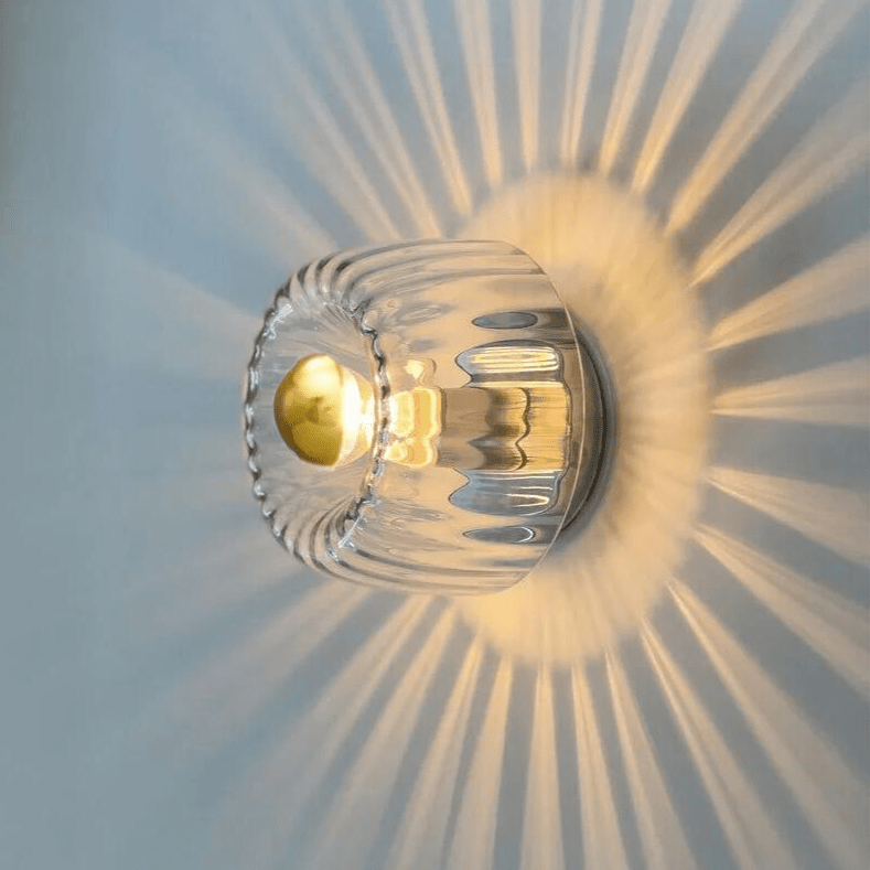 Scandinavian Bauhaus Glass Wall Lamp