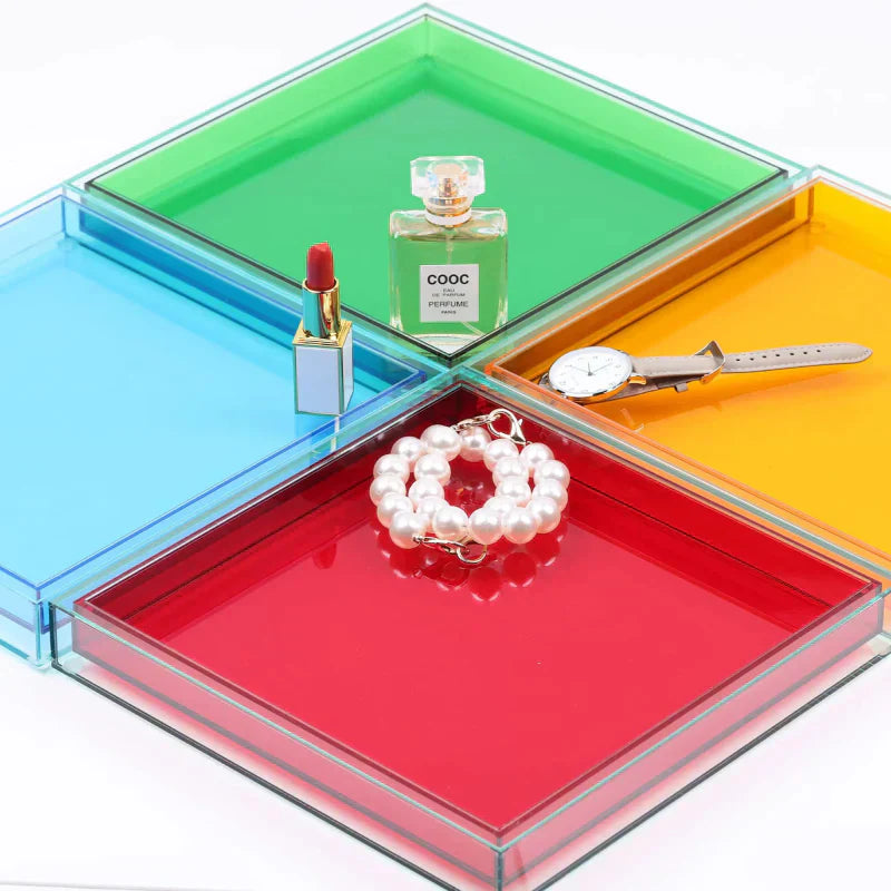 Acrylic Dual-Tone Serving Tray in Color Pop