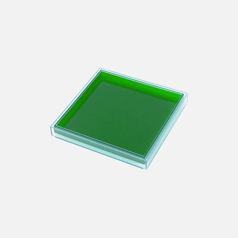 Colorful Acrylic Serving Tray with Smooth Rounded Corners