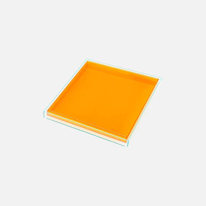 Colorful Acrylic Serving Tray with Smooth Rounded Corners