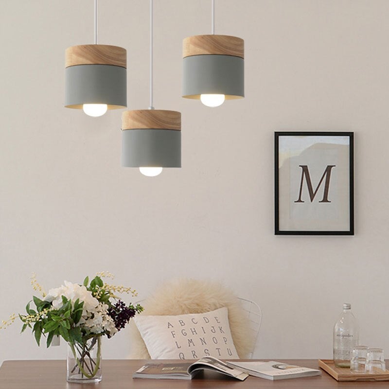 Scandinavian LED Pendant Light with Metal Finish