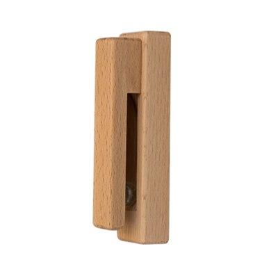 Nordic Wooden Towel Holder with Glass Grip - Beech, Walnut, or Oak