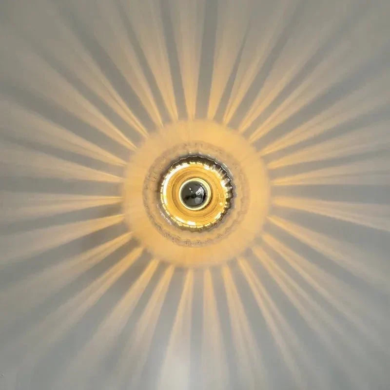 Scandinavian Bauhaus Wall Lamp with Glass Dome