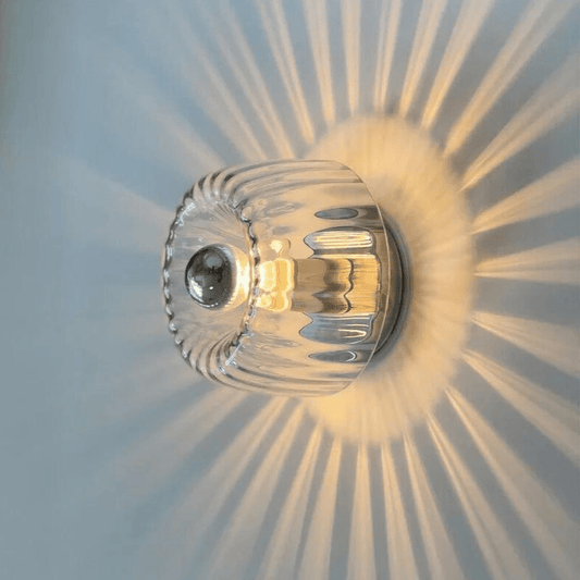 Scandinavian Bauhaus Wall Lamp with Glass Dome