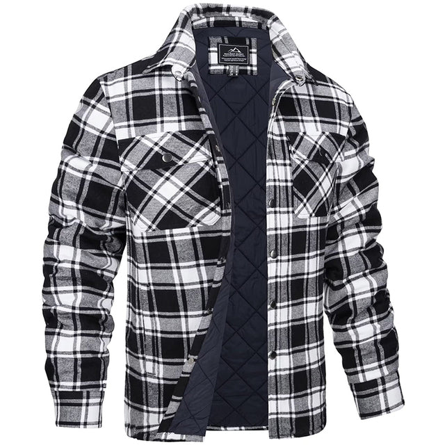 Luxurious Flannel Jacket for Men - Warm, Stylish, Modern Fit