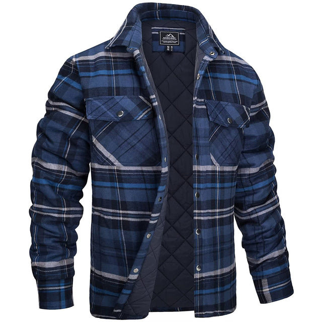Luxurious Flannel Jacket for Men - Warm, Stylish, Modern Fit