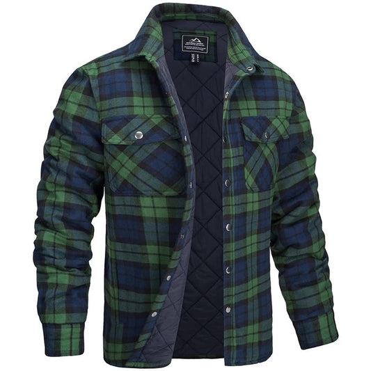 Luxurious Flannel Jacket for Men - Warm, Stylish, Modern Fit