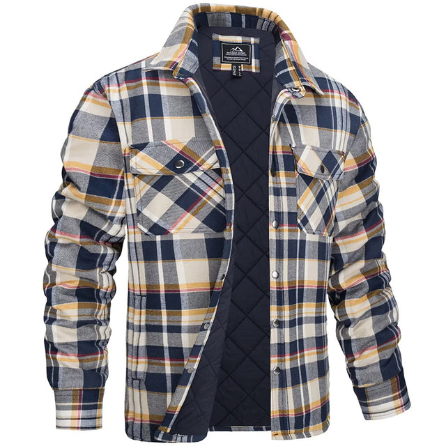 Luxurious Flannel Jacket for Men - Warm, Stylish, Modern Fit