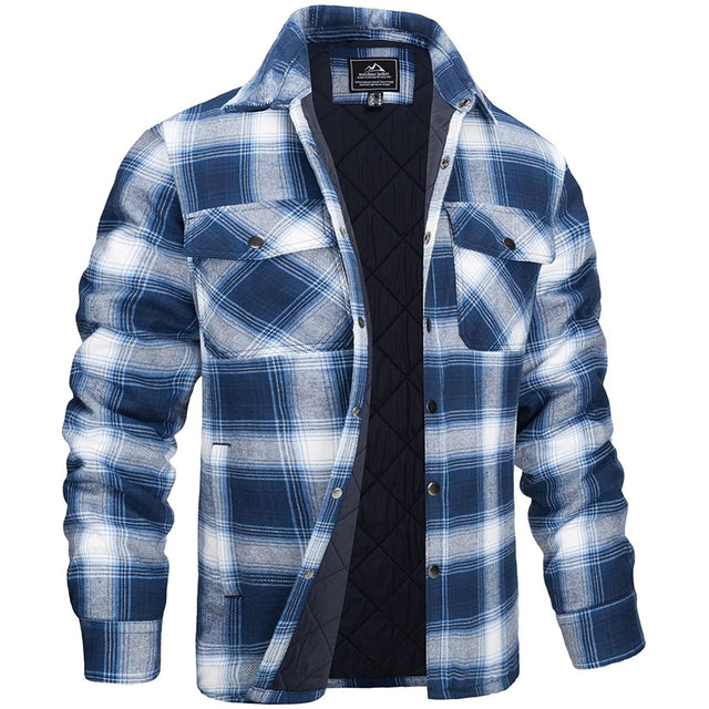 Luxurious Flannel Jacket for Men - Warm, Stylish, Modern Fit