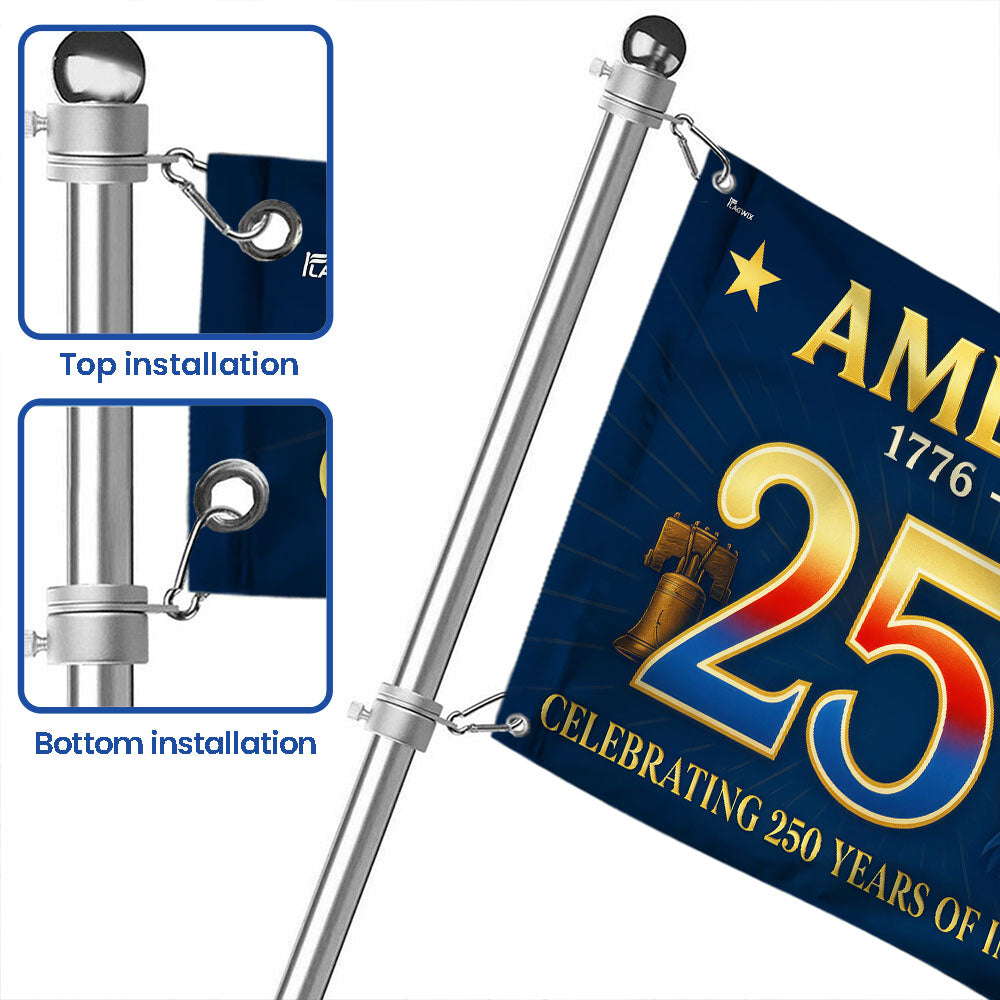 American Flag Grommet Flag for 250th Anniversary Celebration