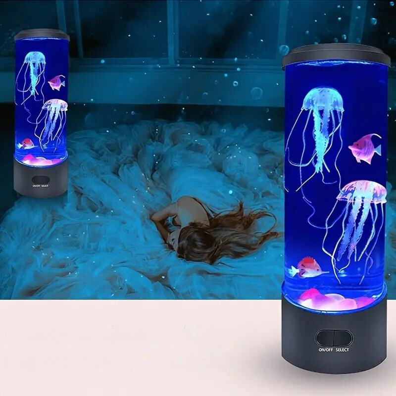 Jellyfish Lamp with 7-Color LED Lighting