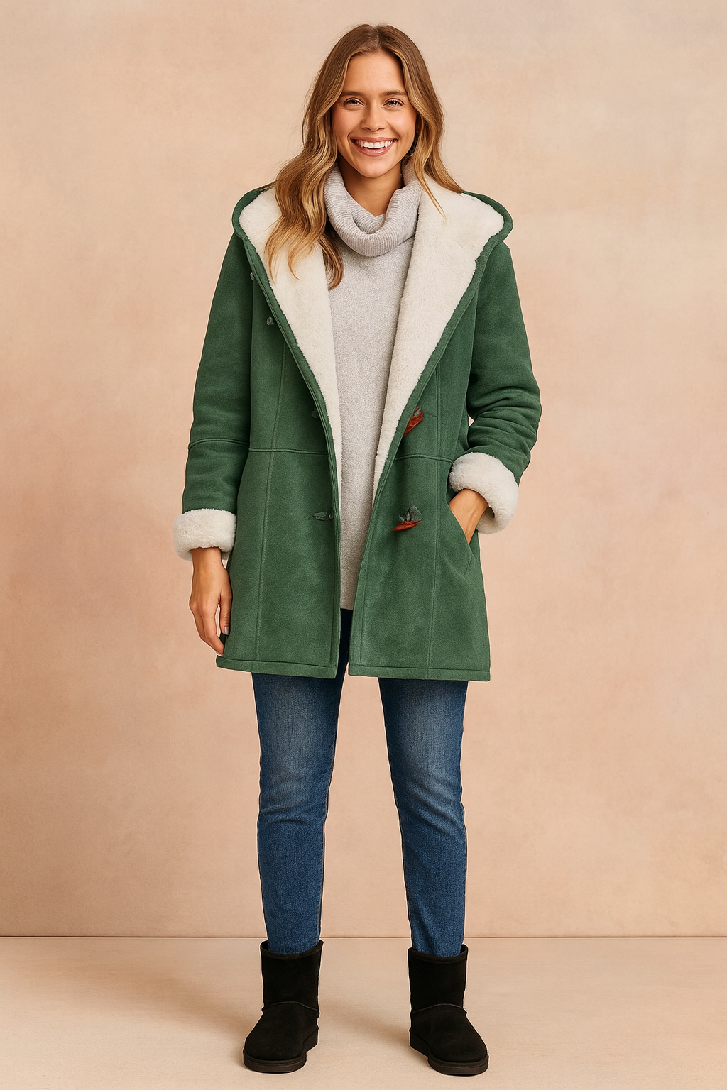 Hooded Insulated Women's Winter Jacket