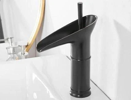 Antique Brass Waterfall Bathroom Faucet