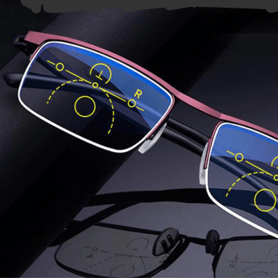 Lightweight Progressive Reading Glasses with Modern Style