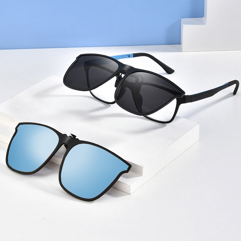 Polarized Clip-On Sunglasses for Clear Vision and Glare Reduction