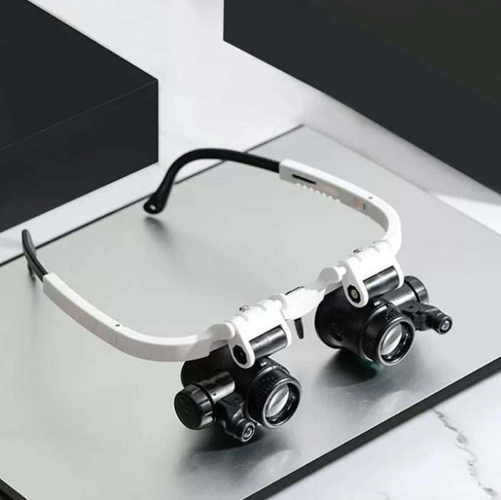 HD Reading Glasses with LED Light and Interchangeable Lenses