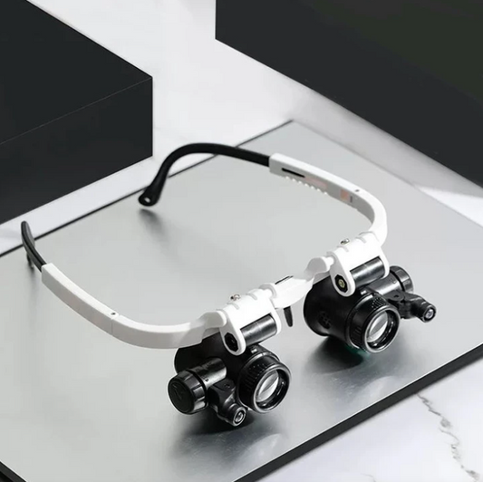 HD Reading Glasses with LED Light and Interchangeable Lenses