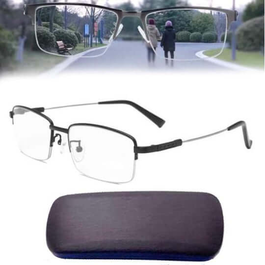 Intelligent Progressive Glasses with Automatic Vision Adjustment and Blue Light Filter